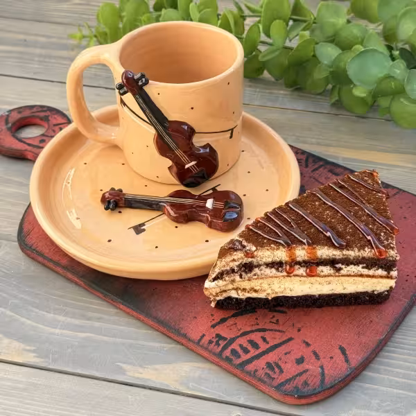 چای خوری طرح ویولن