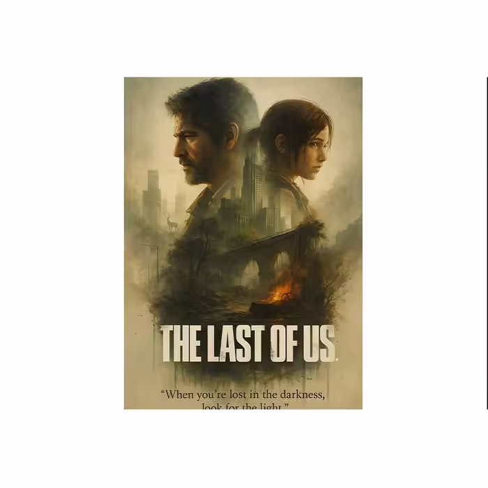 تابلو متال پوستر a3 – طرح The Last Of Us