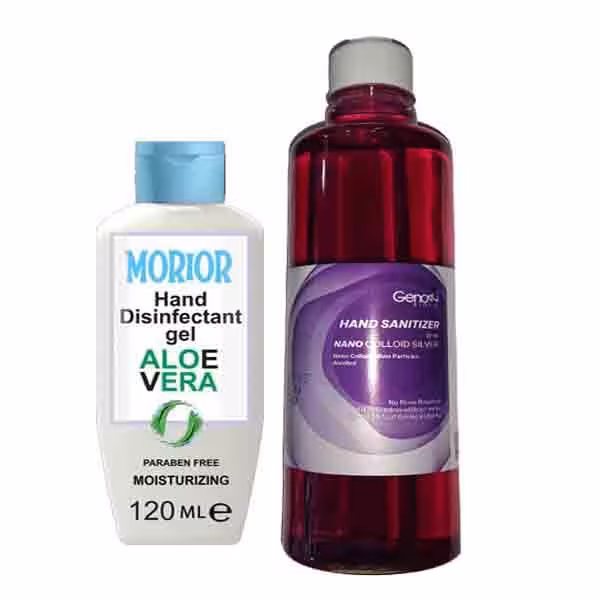 پک ژل و محلول ضد عفونی دست