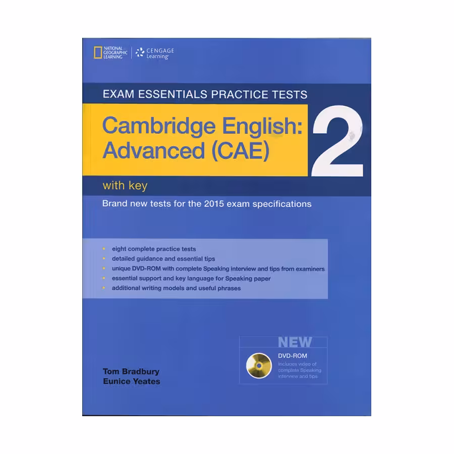کتاب Exam Essentials Practice Tests Advanced CAE 2 اگزم اسنشیال پرکتیس تستز ادونس دو