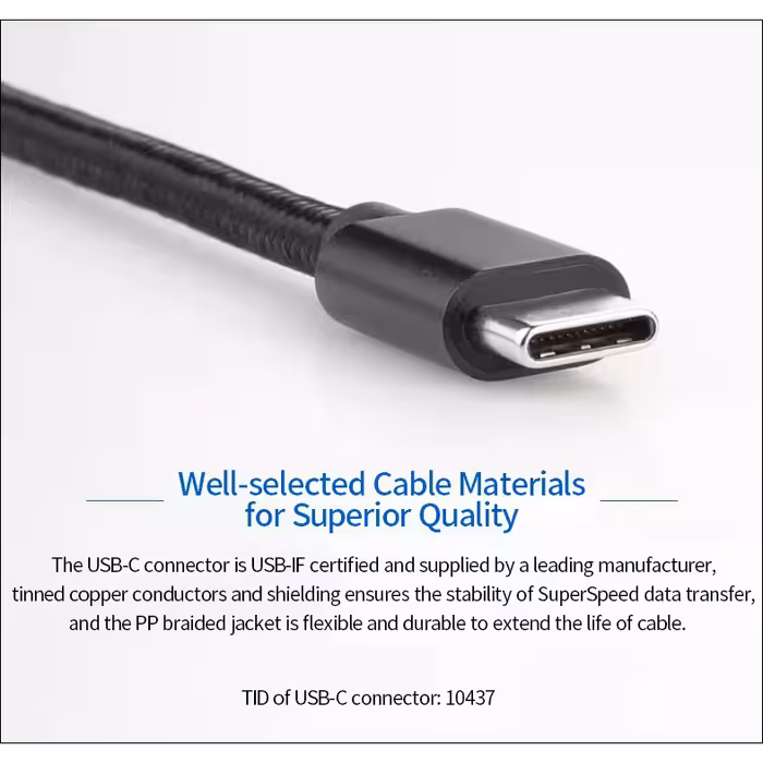  کابل تبدیل USB به USB-C یو اِل‌ تی یونیت مدل USB 3.0 طول 1 متر 