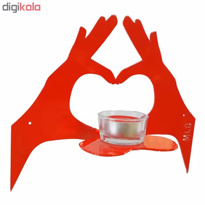 جا شمعی ملو طرح لاو 2 کد KMC15