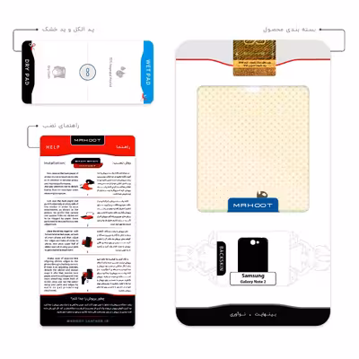 برچسب پوششی ماهوت مدل Minimal Internet Cat Icon مناسب برای گوشی موبایل سامسونگ Galaxy Note 2