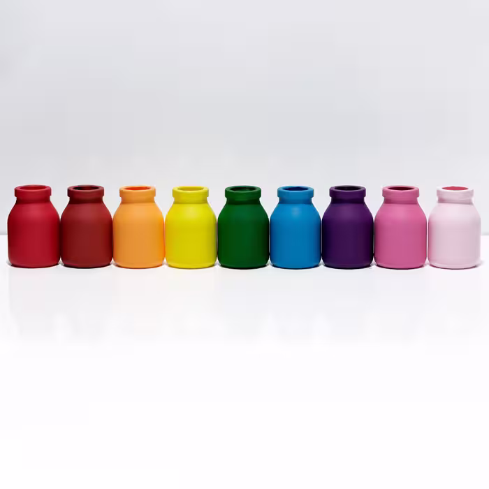 گلدان دکوری مدل شیشه ای کد 2P190 بسته 2 عددی