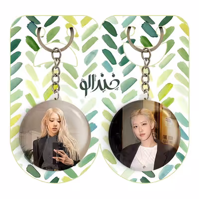 جاکلیدی خندالو مدل رزی بلک پینک کد 1438714389 مجموعه 2 عددی