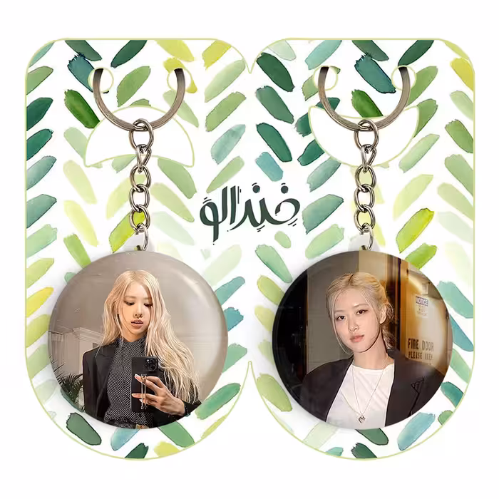 جاکلیدی خندالو مدل رزی بلک پینک کد 1438714389 مجموعه 2 عددی