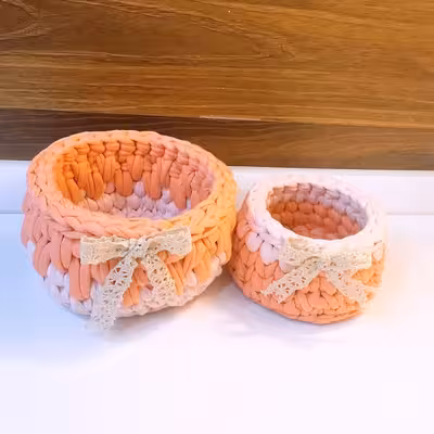 سبد قلاب بافی تریکو مدل bb54 مجموعه 2 عددی