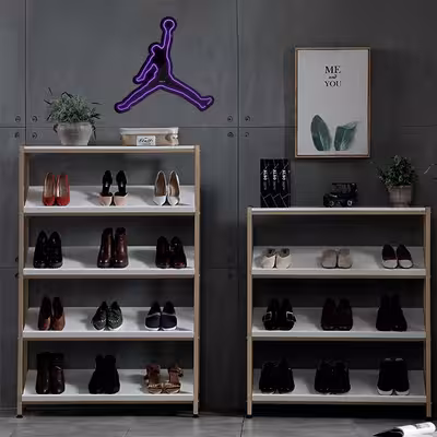 چراغ دیواری نئون دیزاین طرح Jordan-BL_PR