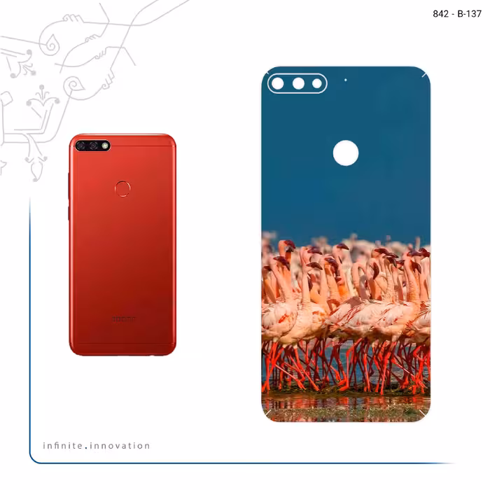 برچسب پوششی ماهوت مدل Flamingo مناسب برای گوشی موبایل آنر 7C
