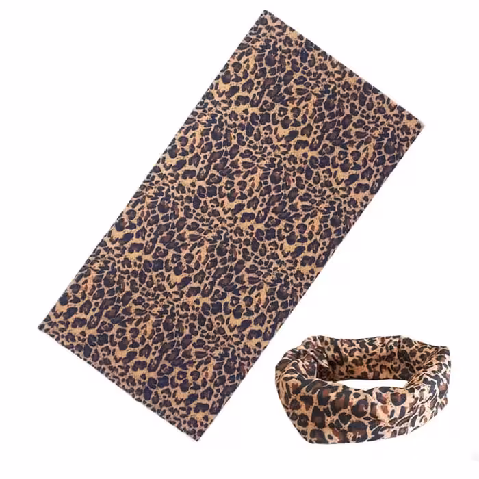 دستمال سر و گردن مدل پلنگی 01