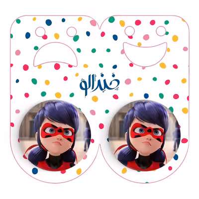 پیکسل خندالو مدل دختر کفشدوزکی کد 2824 به همراه مگنت