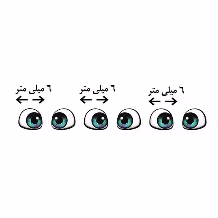 چشم عروسک مدل رزینی 6 میل کد 03 بسته 60 عددی