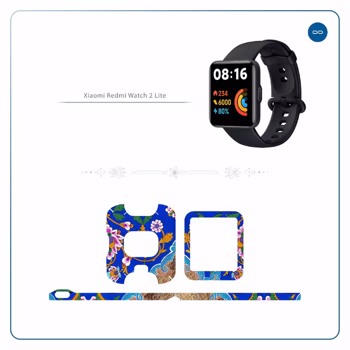 برچسب ماهوت طرح Maryams_Mathematics مناسب برای ساعت هوشمند شیائومی Redmi Watch 2 Lite