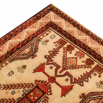 فرش دستبافت دو و نیم متری مدل نقشه بلوچ  کد 72.978