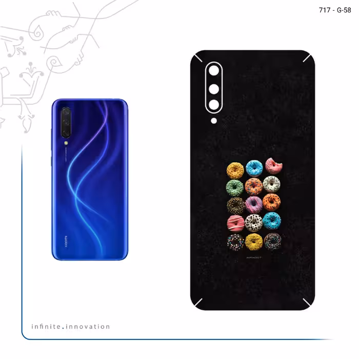 برچسب پوششی ماهوت مدل Doughnut مناسب برای گوشی موبایل شیائومی MI 9 Lite