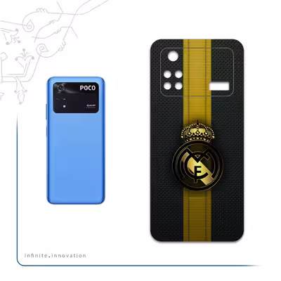 برچسب پوششی ماهوت مدل Real-Madrid-2 مناسب برای گوشی موبایل شیائومی Poco M4 Pro 4G