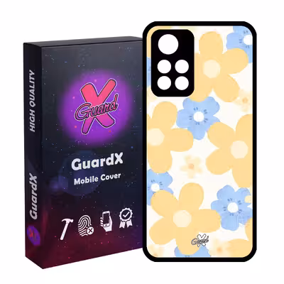 کاور گارد ایکس طرح Flower مدل Glass10539 مناسب برای گوشی موبایل شیائومی Poco M4 Pro 5G/Redmi Note 11T 5G/Redmi Note 11S 5G