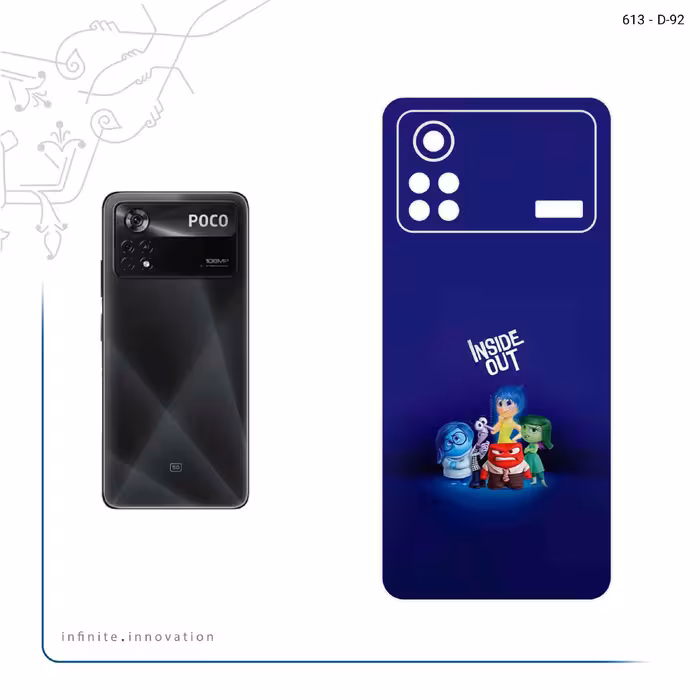 برچسب پوششی ماهوت مدل inside out مناسب برای گوشی موبایل شیائومی Poco X4 Pro 5G