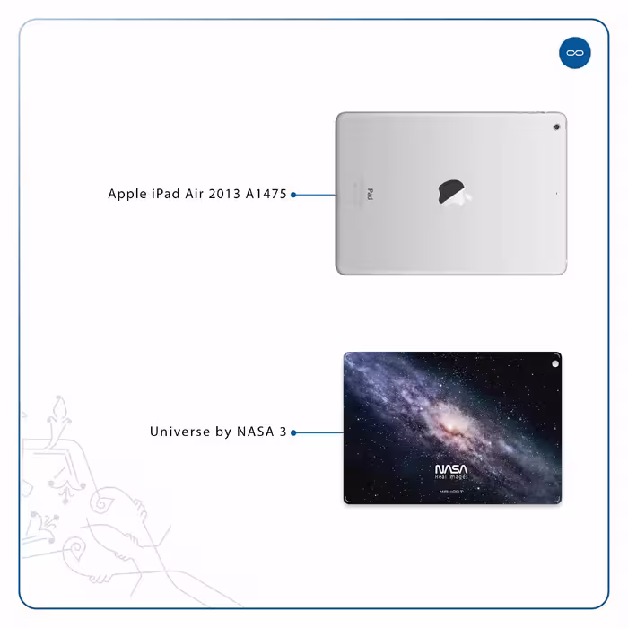 برچسب پوششی ماهوت مدل Universe-by-NASA-3 مناسب برای تبلت اپل iPad Air 2013 A1475