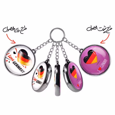 جاکلیدی خندالو طرح پرچم المان مدل دوطرفه کد 2064620649