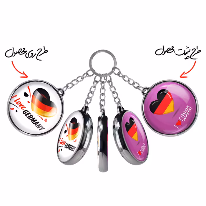 جاکلیدی خندالو طرح پرچم المان مدل دوطرفه کد 2064620649