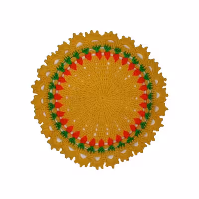 زیر بشقابی بافتنی مدل هویچ کد 4