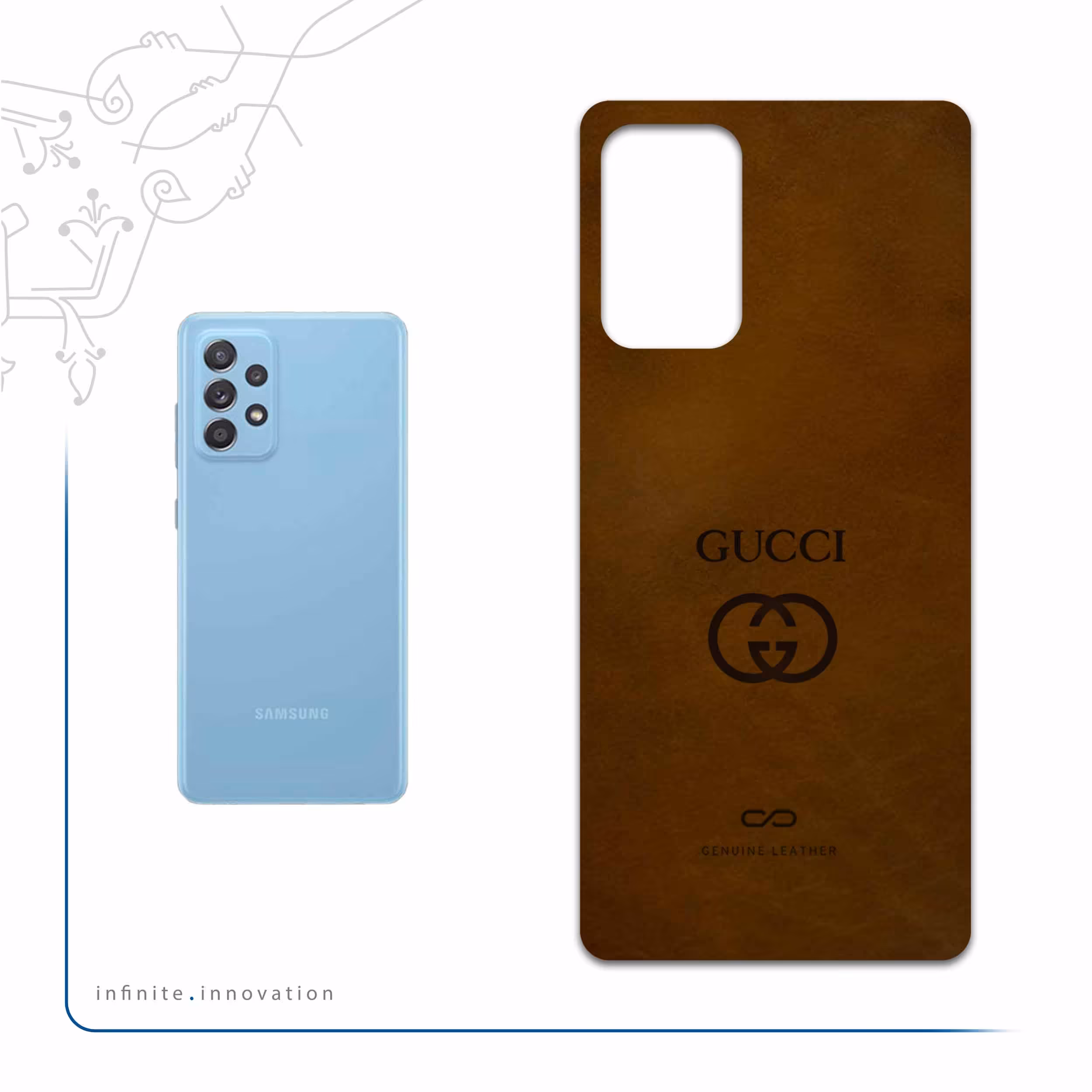 برچسب پوششی ماهوت مدل BFL-GCC مناسب برای گوشی موبایل سامسونگ Galaxy A52 5G