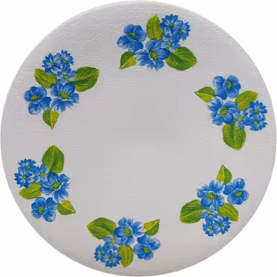 بشقاب دیوارکوب سفالی مدل گل 1 مجموعه 3 عددی