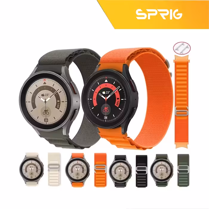 بند اسپریگ مدل Loop Alpine مناسب برای ساعت هوشمند سامسونگ Galaxy Watch Active 1 / Active 2 40mm / Active 2 44mm / Watch 3 size 41mm / Galaxy Watch 4 40mm / watch 4 42mm / watch 4 44mm / watch 4 46mm