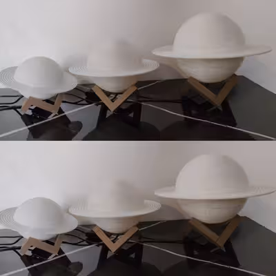 آباژور رومیزی مدل سیاره زحل L5