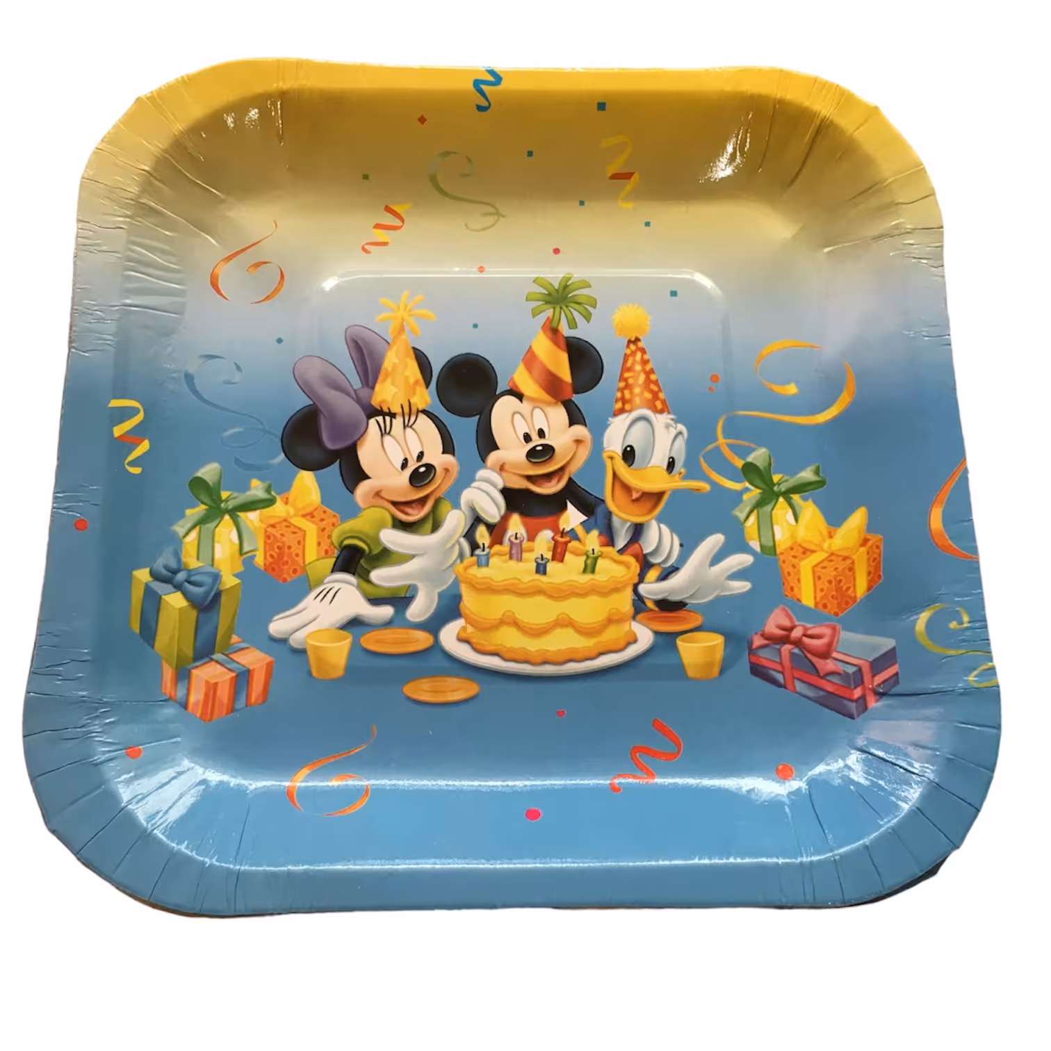 بشقاب یکبار مصرف مدل میکی موس بسته 10 عددی