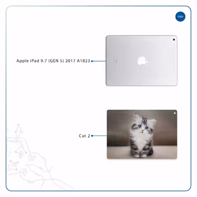 برچسب پوششی ماهوت مدل Cat-2 مناسب برای تبلت اپل iPad 9.7 (GEN 5) 2017 A1823