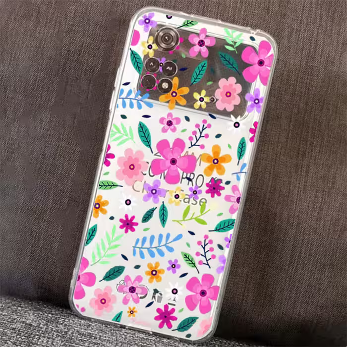 کاور طرح گل مناسب برای گوشی موبایل شیائومی Poco M4 Pro