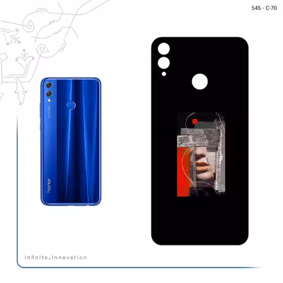 برچسب پوششی ماهوت مدل Collage of Mouth مناسب برای گوشی موبایل آنر 8X