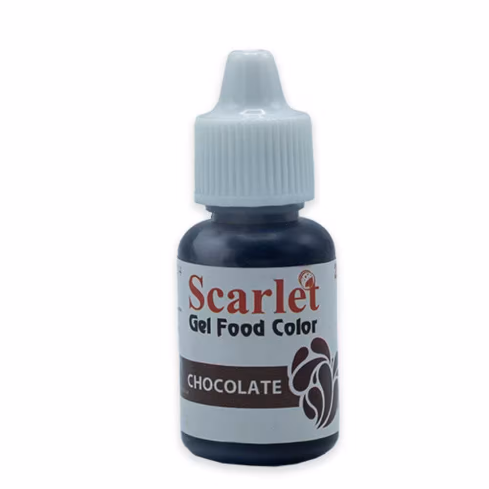 رنگ ژله ای 25 گرمی قهوه ای اسکارلت