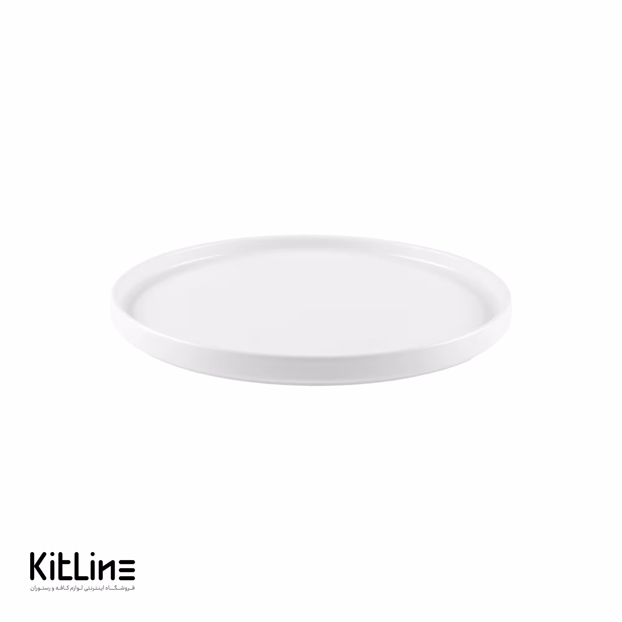 بشقاب پرسلین 30 سانتیمتری سفید آرتیزان مدل کفا