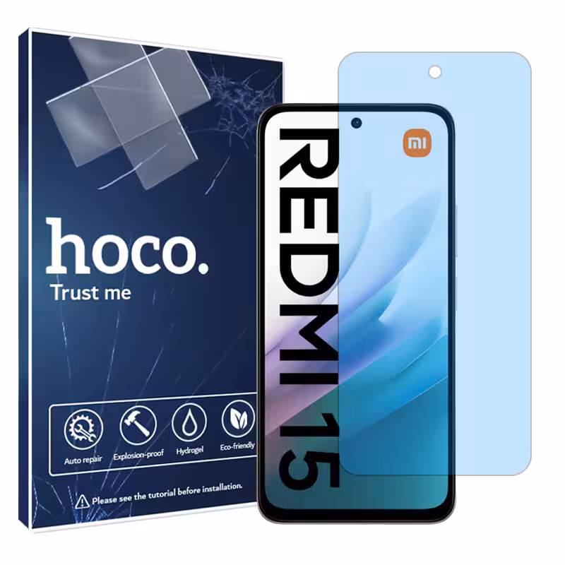 گلس شیائومی Redmi 15 4G مدل هیدروژلی آنتی بلو برند هوکو کد S