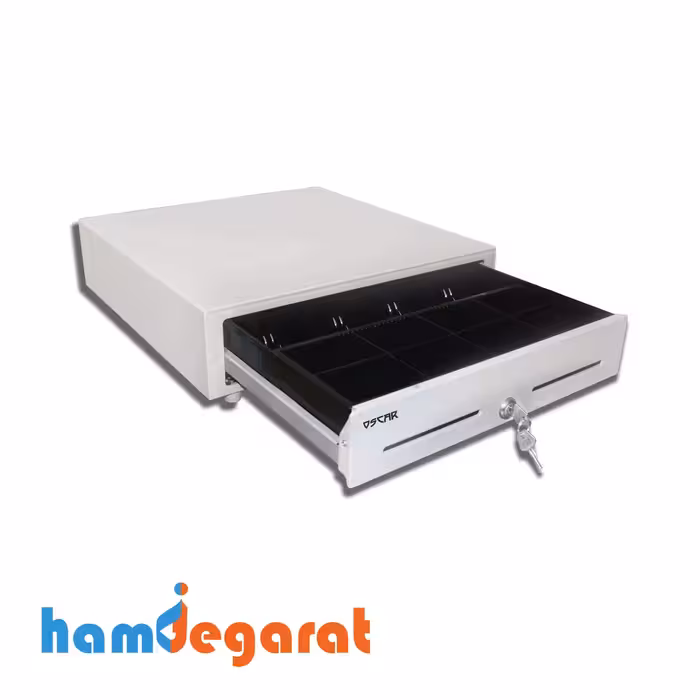 کشو پول 5 خانه سفید E-POS ECH 460 زنگدار