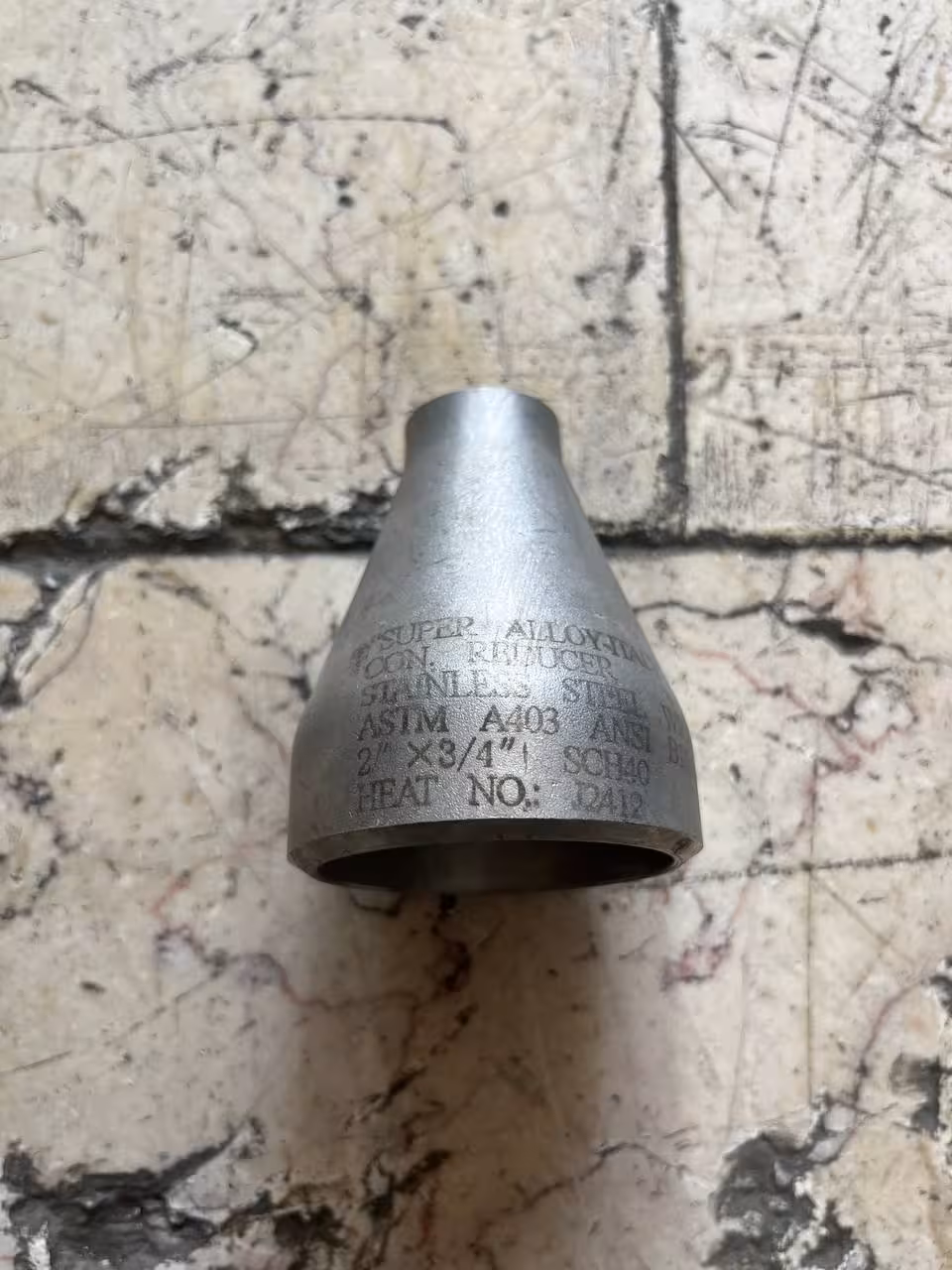 تبدیل صاف 2 اینچ به 3/4 اینچ  رده 40 اس فابریک جنس SA 403WP304