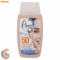 کرم ضد آفتاب رنگی پوست‌ چرب پیکسل SPF50 مدل LIGHT BEIGE حجم 50 میلی‌لیتر