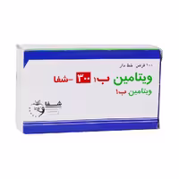 قرص ویتامین B1 300 میلی‌گرم از برند شفا (بسته 100 عددی)