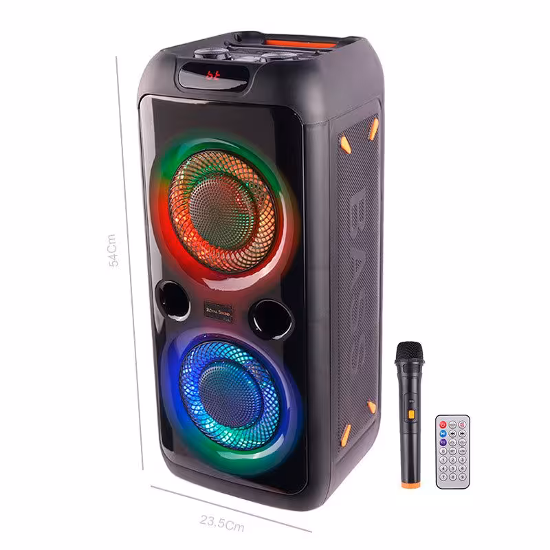 اسپیکر چمدانی بلوتوثی رم و فلش خور RS-D30 میکروفون و ریموت کنترل