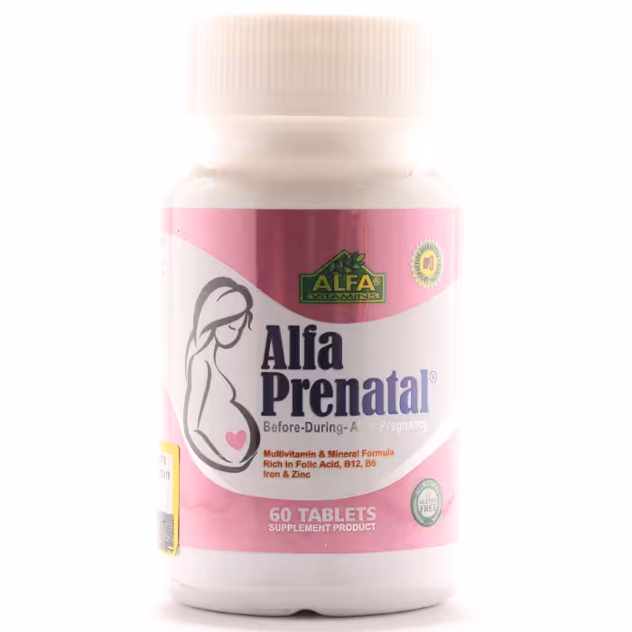 قرص مولتی پریناتال آلفا ویتامینز 60 عددی