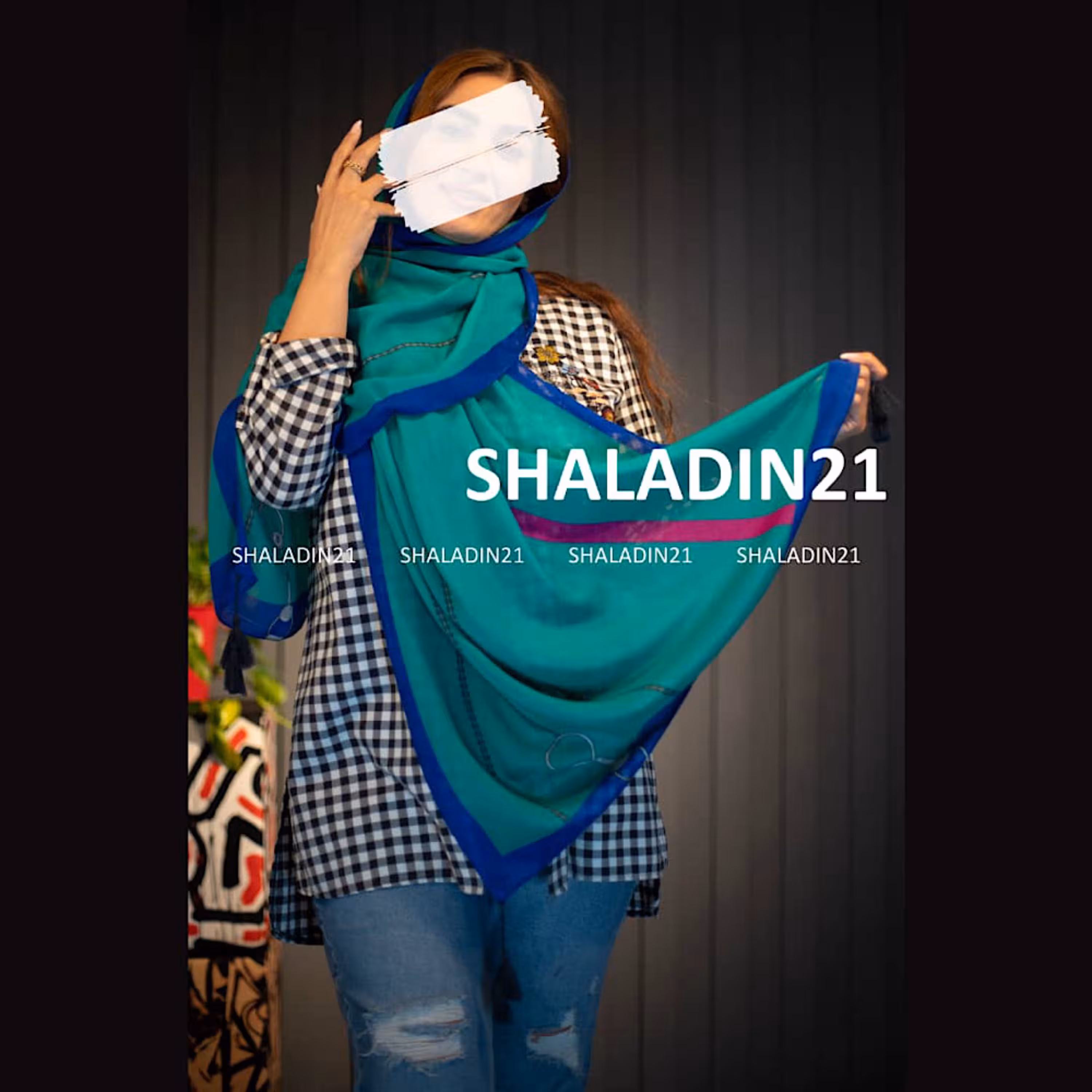 شال نخی بسیار سبک در رنگ بندی متنوع