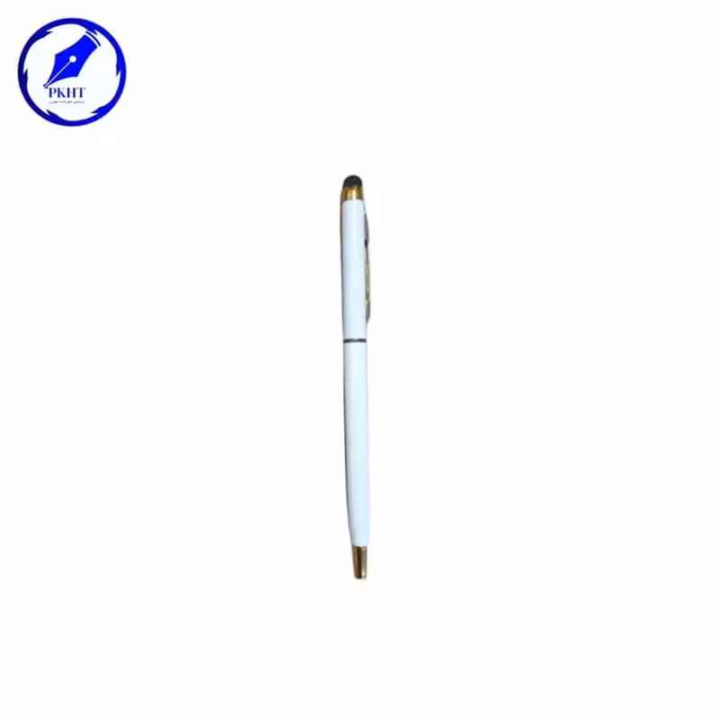 خودکار تبلیغاتی سفید با قابلیت چاپ