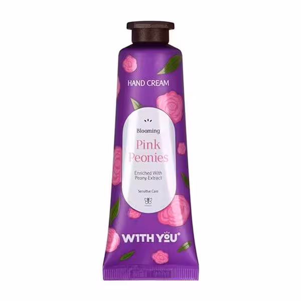 کرم دست ویت یو WITH YOU حاوی گل پیونی مناسب برای پوست های حساس