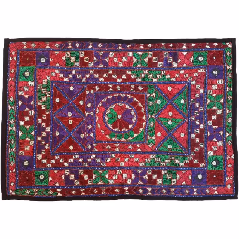 رومیزی مستطیل سوزن دوزی کد SOOZMOS23 نفیس