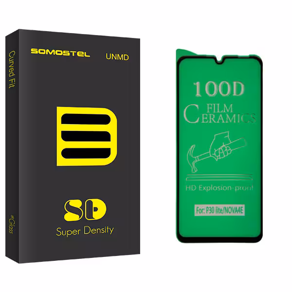 محافظ صفحه نمایش سوماستل مدل SD Glass مناسب برای گوشی موبایل هوآوی P30 lite/ Nova 4e | کالا برتری