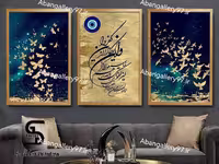 تابلو دکوراتیو سه تکه 60*40 درجه1