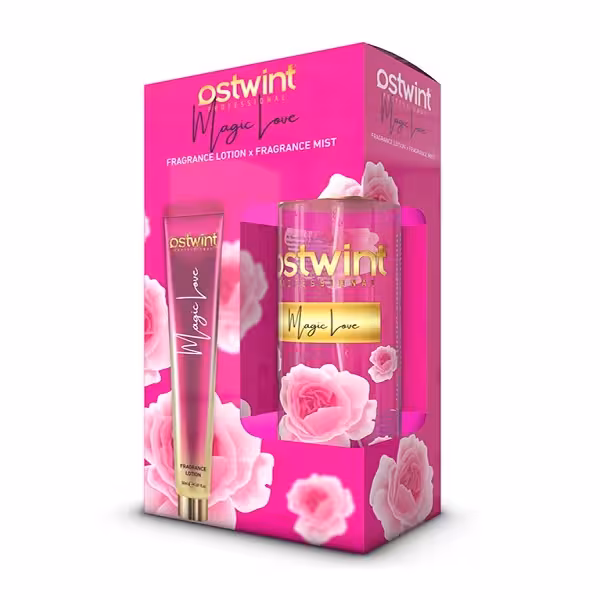ست بادی اسپلش و لوسیون بدن اوست وینت Ostwint رایحه Magic Love حجم 200 50 میل